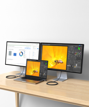 Satechi USB4 Pro Braided Cable 1.2m (PD240W,40Gbps data,8K/60Hz or 4K/120Hz) - Black [2]