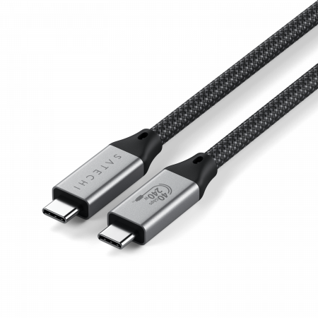 Satechi USB4 Pro Braided Cable 1.2m (PD240W,40Gbps data,8K/60Hz or 4K/120Hz) - Black [3]