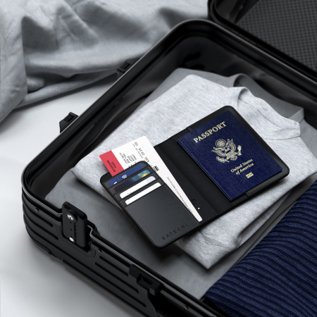 Satechi Vegan-Leather FindAll Passport Cover - Black [3]