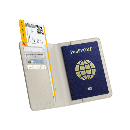 Satechi Vegan-Leather FindAll Passport Cover - Sand [3]