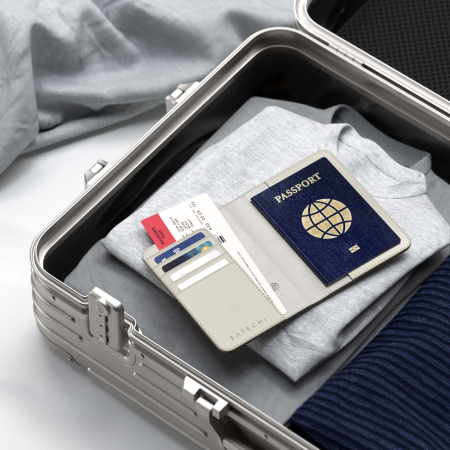 Satechi Vegan-Leather FindAll Passport Cover - Sand [1]