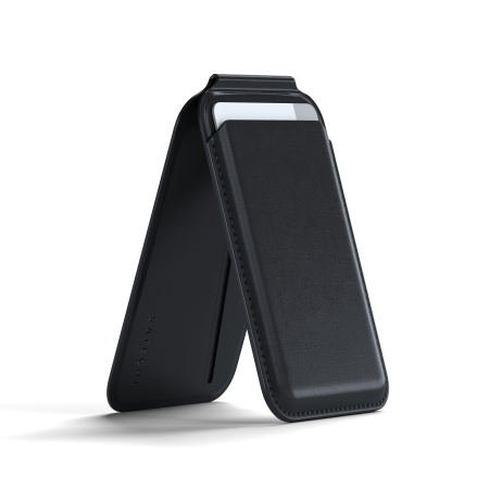 Laptop, Tablete & Telefoane - Satechi Vegan-Leather Magnetic Wallet Stand (iPhone 12/13/14/15 all models) - Black