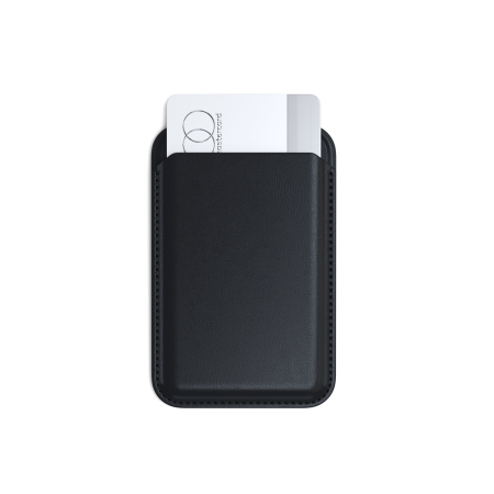 Satechi Vegan-Leather Magnetic Wallet Stand (iPhone 12/13/14/15 all models) - Black [3]