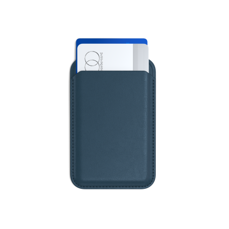 Satechi Vegan-Leather Magnetic Wallet Stand (iPhone 12/13/14/15 all models) - Dark Blue [4]