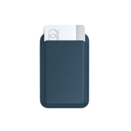 Satechi Vegan-Leather Magnetic Wallet Stand (iPhone 12/13/14/15 all models) - Dark Blue [1]