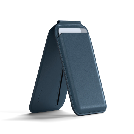 Laptop, Tablete & Telefoane - Satechi Vegan-Leather Magnetic Wallet Stand (iPhone 12/13/14/15 all models) - Dark Blue