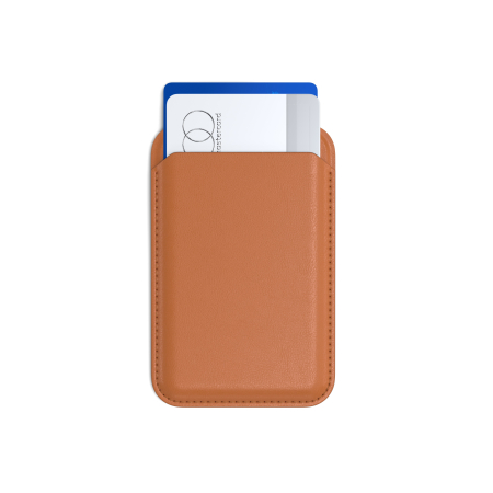 Satechi Vegan-Leather Magnetic Wallet Stand (iPhone 12/13/14/15 all models) - Orange [6]