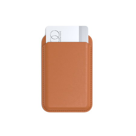 Satechi Vegan-Leather Magnetic Wallet Stand (iPhone 12/13/14/15 all models) - Orange [2]