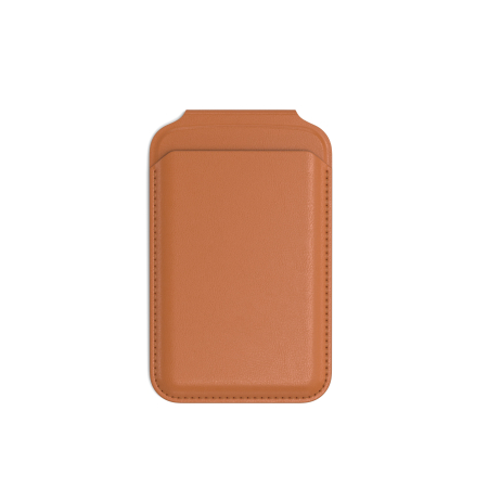 Satechi Vegan-Leather Magnetic Wallet Stand (iPhone 12/13/14/15 all models) - Orange [1]