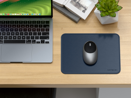 Satechi Vegan-Leather Premium Mouse Pad - Blue [3]