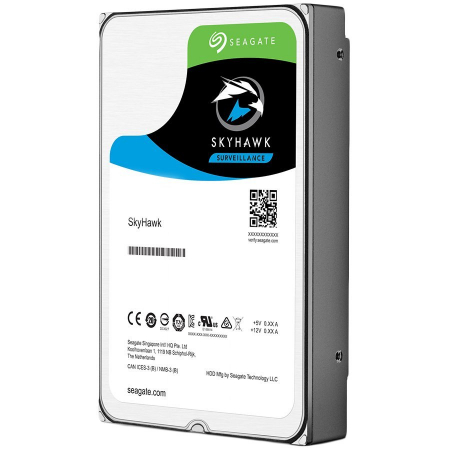 Supraveghere - HDD Video Surveillance SEAGATE SkyHawk AI 10TB CMR, 3.5'', 256MB, SATA, RV Sensors, Rescue Data Recovery Services 3 ani, TBW: 550, Health Management