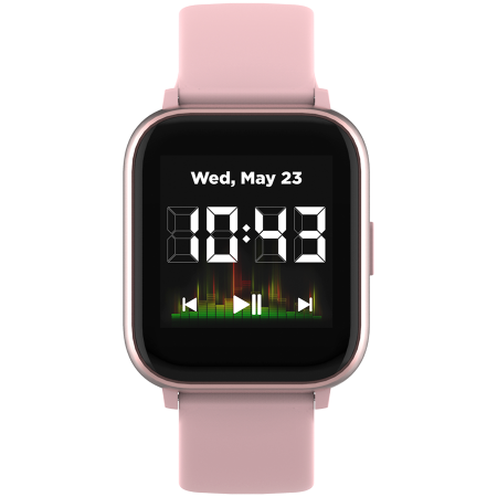 Smart watch, 1.4inches IPS full touch screen, with music player plastic body, IP68 waterproof, multi-sport mode, compatibility with iOS and android, , Host: 42.8*36.8*10.7mm, Strap: 22*250mm, 45g [0]