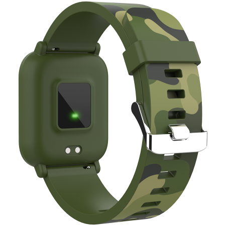 CANYON My Dino KW-33, Teenager smart watch, 1.3 inches IPS full touch screen, green plastic body, IP68 waterproof, BT5.0, multi-sport mode, built-in kids game, compatibility with iOS and android, 155m [2]