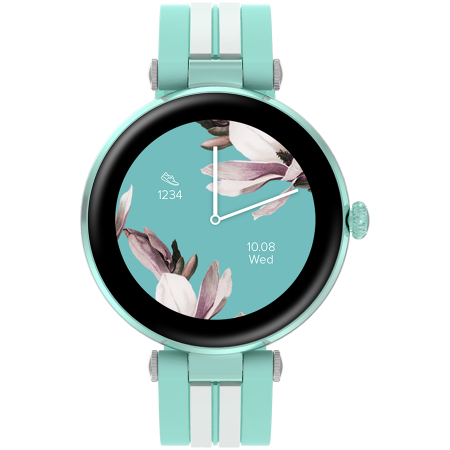 CANYON Semifreddo SW-61, Rtl8762dt, 1.19'' Amoled 390x390px, oncell TP, 192KB RAM, 3.7V 190mAh battery, Green alumunum alloy case middle frame+plastic bottom case+green and white silicone strap + silv [0]