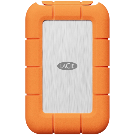 SSD. Solid State Drives - SSD Extern LaCie Rugged SSD4 1TB, THUNDERBOLT 5/4 compatible (40GB/s) + USB-C (40GB/s) cable included, IP54, 3-meter drop and 1-ton car crush resistance, Rescue Data Recovery Services 3 ani, Silver wi