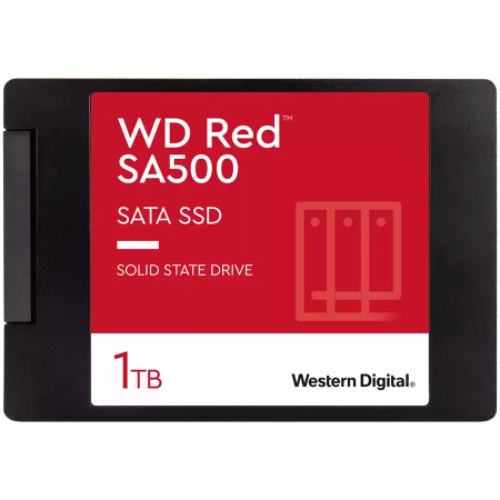 SSD NAS - SSD NAS WD Red SA500 1TB SATA, 2.5", 7mm, Read/Write: 560/530 MBps, IOPS 95K/85K, TBW: 600