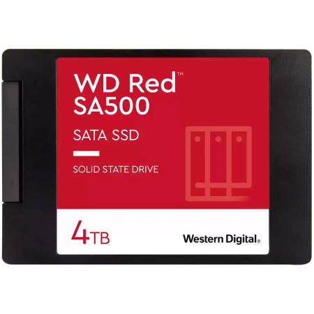 Retelistica & Supraveghere - SSD NAS WD Red SA500 4TB SATA, 2.5", 7mm, Read/Write: 560/520 MBps, IOPS 87K/83K, TBW: 2500