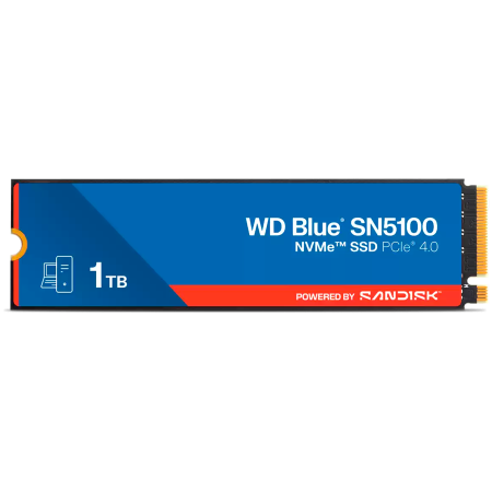 SSD - SSD WD Blue SN5100 1TB M.2 2280 PCIe Gen4 x4 NVMe QLC 3D, Read/Write: 7100/6700 MBps, IOPS 1000K/1300K, TBW: 600