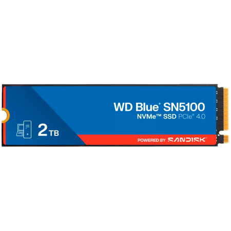 SSD - SSD WD Blue SN5100 2TB M.2 2280 PCIe Gen4 x4 NVMe QLC 3D, Read/Write: 7100/6700 MBps, IOPS 1000K/1300K, TBW: 900