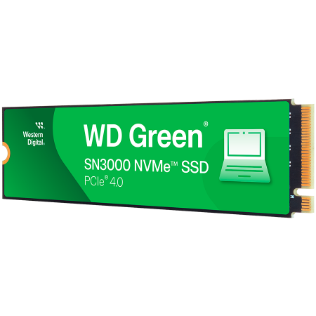 Componente Laptop - SSD WD Green SN3000 2TB M.2 2280 S3-M PCIe Gen4 x4 NVMe, Read/Write: 5000/4200 MBps, TBW: 250