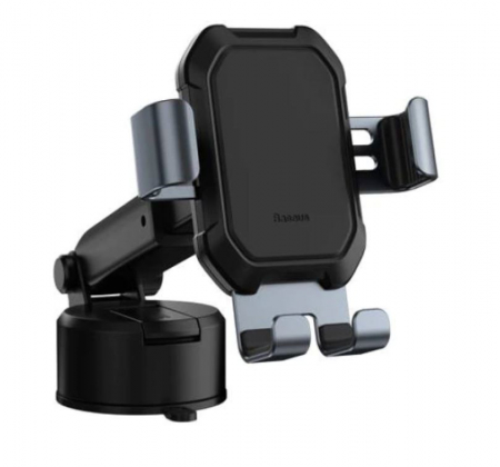 Telefoane & accesorii - SUPORT AUTO Baseus Simplism pt. SmartPhone, fixare parbriz sau bord prin ventuza, metalic, negru \\"SUYL-TK01\\"