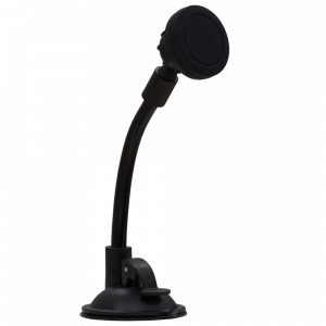 Telefoane & accesorii - SUPORT auto SPACER pt. SmartPhone, fixare pe bord sau geam, cu ventuza, magnetic, flexibil, rotire 360 grade, black, "SPT-MCH"