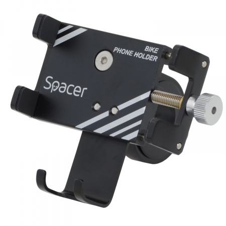 SUPORT Bicicleta SPACER pt. SmartPhone, fixare de ghidon, Metalic, black, cheie de montare,  "SPBH-METAL-BK" [0]