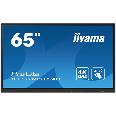 Multiboard / Display interactiv - TE6512MIS-B3AG is an exceptional 4K UHD interactive display designed by iiyama to enhance collaboration, communication, and engagement. With key features like Zero Airgap LCD screen eliminating parall