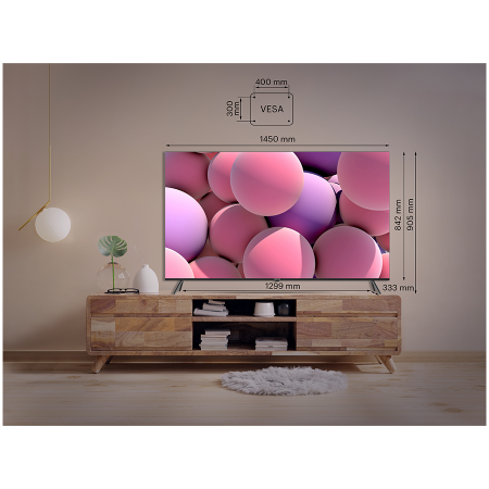 65', UHD, Google Android TV, Black, 3840x2160, 60 Hz, , 2x12W, 111 kWh/1000h , BT5, HDMI ports 4, 24 months [4]
