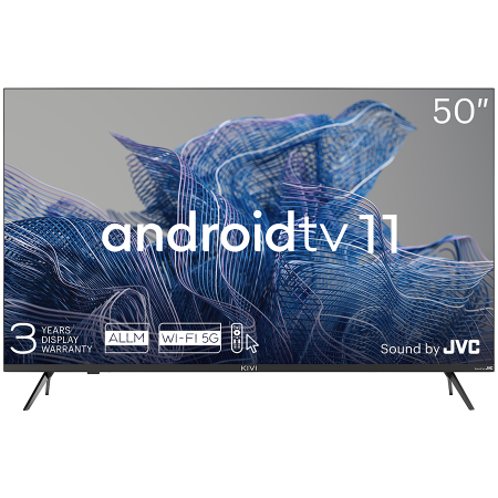 50', UHD, Android TV 11, Black, 3840x2160, 60 Hz, Sound by JVC, 2x12W, 70 kWh/1000h , BT5.1, HDMI ports 4, 24 months [0]