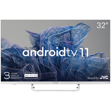 32', FHD, Android TV 11, White, 1920x1080, 60 Hz, Sound by JVC, 2x8W, 27 kWh/1000h , BT5.1, HDMI ports 3, 24 months [0]