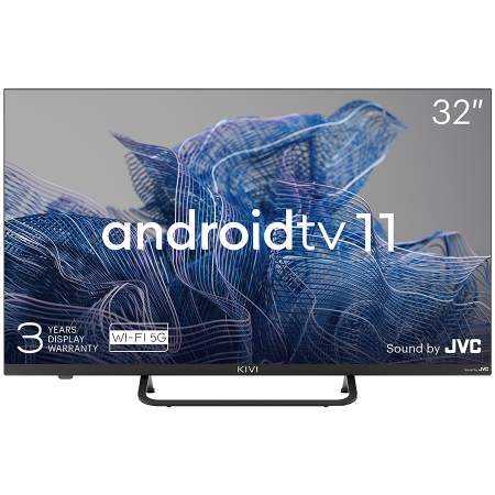 32', FHD, Android TV 11, Black, 1920x1080, 60 Hz, Sound by JVC, 2x8W, 27 kWh/1000h , BT5.1, HDMI ports 3, 24 months [0]