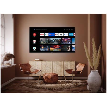 65', UHD, Google Android TV, Black, 3840x2160, 60 Hz, , 2x12W, 111 kWh/1000h , BT5, HDMI ports 4, 24 months [5]