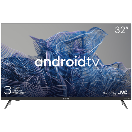 32', HD, Google Android TV, Black, 1366x768, 60 Hz, Sound by JVC, 2x8W, 33 kWh/1000h , BT5, HDMI ports 3, 24 months [0]