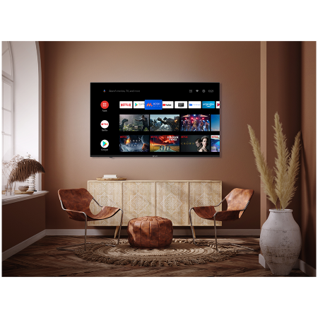 55', UHD, Android TV 11, Black, 3840x2160, 60 Hz, Sound by JVC, 2x12W, 83 kWh/1000h , BT5.1, HDMI ports 4, 24 months [6]