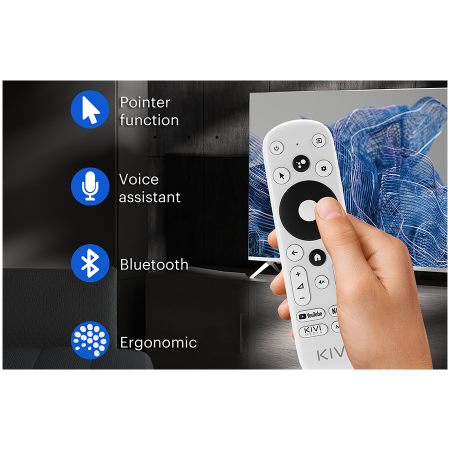 55', UHD, Android TV 11, White, 3840x2160, 60 Hz, Sound by JVC, 2x12W, 83 kWh/1000h , BT5.1, HDMI ports 4, 24 months [18]