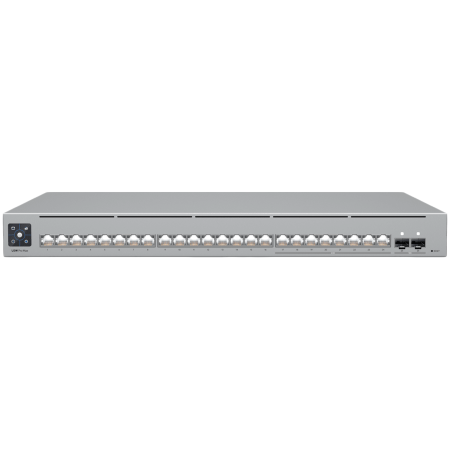Retelistica - Ubiquiti 24-port, Layer 3 Etherlighting switch with 2.5 GbE, 8x 2.5 GbE RJ45 ports, 16x GbE RJ45 ports, 2x 10G SFP+ ports