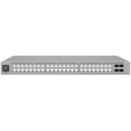 Echipamente Retea - Ubiquiti 48-port, Layer 3 Etherlighting switch with 2.5 GbE, 16x 2.5 GbE RJ45 ports, 32x GbE RJ45 ports, 4x 10G SFP+ ports