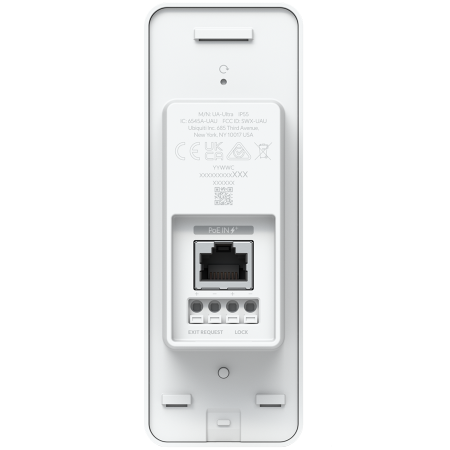Ubiquiti Access Ultra Tamper-resistant access reader with a built-in hub for complete, single-door entry control from one device, Lock terminal (12V/1A), Exit request input [1]