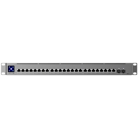 Retelistica - Ubiquiti Layer 3 Etherlighting USW-Pro-XG-24-PoE-EU (16) 10 GbE, (8) 2.5 GbE, and (2) 25G SFP28 ports