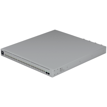 Ubiquiti network switch ECS-24-PoE-EU Enterprise-grade 24-port, Layer 3 Etherlighting PoE+++ switch with high-capacity 10 GbE RJ45 and 25G SFP28 connections for high availability system design, (16) 1 [1]