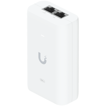 Accessorii Retea - UBIQUITI PoE++ Adapter; Delivers up to 60W of PoE++; Surge, peak pulse, and overcurrent protection; Contains RJ45 data input, AC cable with earth ground, and PoE++ output; LED indicator for status mon