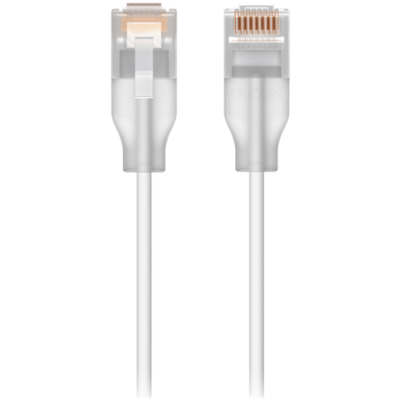 Cabluri - Ubiquiti UACC-Cable-Patch-EL-1M-W Nano-thin patch cable with 2.5 GbE support designed to show Etherlighting effects