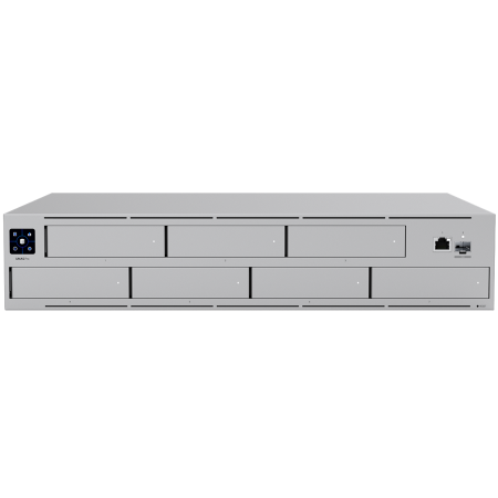 Network attached storage (NAS) - Ubiquiti UNAS-Pro-EU 2U rack-mount NAS with (7) 2.5/3.5" drive bays and 10 Gbps performance designed for large-scale file storage and sharing, (7) 2.5/3.5" HDD / SSD support, 10G SFP+ uplink and (1) G