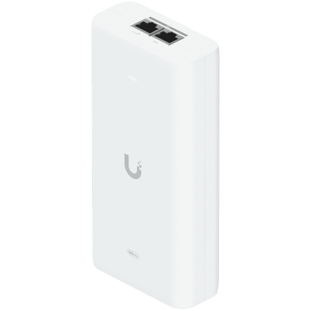 Adaptoare - Ubiquiti UniFi 10G PoE+++ Adapter (90W), can power UniFi PoE+++ devices, reduce dependency on PoE switch power, and provide a Multi-Gigabit LAN connection, Contains RJ45 data input, AC cable with eart