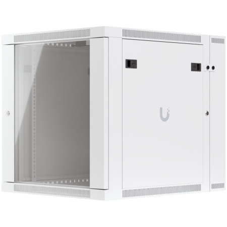 Servere & Componente - UBIQUITI UniFi UACC-Rack-12U-Wall-SW-G 12U Rack Cabinet Fully assembled wall-mount rack with built-in fans and removable panels, engineered for easy equipment access and space-efficient small-scale de