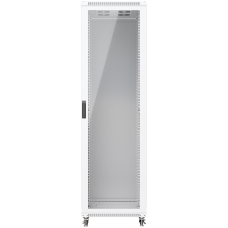 Servere & Componente - UBIQUITI UniFi UACC-Rack-42U-1000-G 42U Rack Cabinet Fully assembled floor rack with built-in fans, removable panels, and lockable casters, engineered for optimal airflow, heavy-duty stability, and ea
