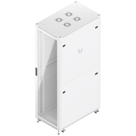 UBIQUITI UniFi UACC-Rack-42U-1000-G 42U Rack Cabinet Fully assembled floor rack with built-in fans, removable panels, and lockable casters, engineered for optimal airflow, heavy-duty stability, and ea [3]