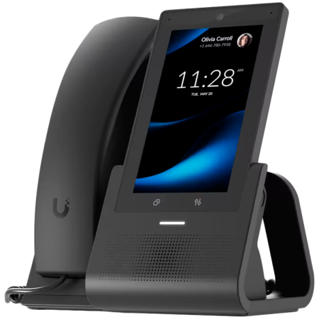 Ubiquiti UniFi UTP-G3-Touch-Pro desktop smartphone for UniFi Talk, featuring a 5inch touch display and seamless integration with UniFi applications [1]