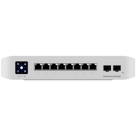 Retelistica - Ubiquiti USW-Pro-8-PoE-EU An 8-port, Layer 3 switch with PoE+ and PoE++ output.